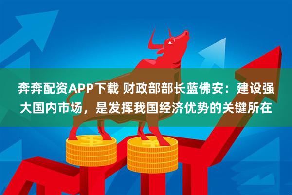 奔奔配资APP下载 财政部部长蓝佛安：建设强大国内市场，是发挥我国经济优势的关键所在