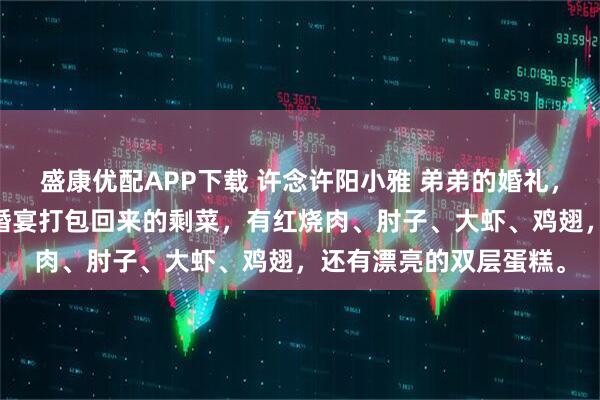 盛康优配APP下载 许念许阳小雅 弟弟的婚礼，我用命来贺 桌上摆着婚宴打包回来的剩菜，有红烧肉、肘子、大虾、鸡翅，还有漂亮的双层蛋糕。